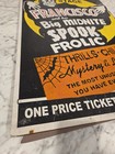 Vintage Spook Show Poster Standee Francisco Big Midnite Spook Frolic Horror