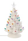 15 5  Light Up Ceramic Christmas Tree Kit - Ready To Paint  Includes Base   Bulb