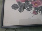 Vintage Chinese Watercolor Painting Signed Pink Flowers 18    X 24   