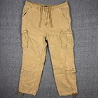 Aeropostale Baggy Cargo Pants Mens Xl Drawstring Paratrooper Carpenter Skater