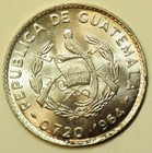 Mw31768 Guatemala Silver 10 Centavos 1964 Unc