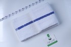 Bar Mop Towels 12 Dozen Case 16x19 Blue Stripe Cotton Restaurant Towels 144 Pcs