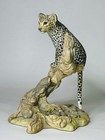 Vintage Teviotdale  Resin Leopard Sculpture Figurine On Branch Deborah Eldmann