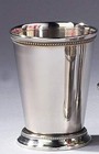 90471 Beaded Mint Julep Cup  4 5  Silver
