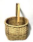 Vintage 1991 carry All wicker Basket movable Handle 16   x12   x12    W-handle nice 