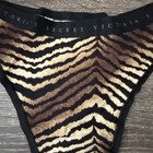 Victoria   s Secret Medium Tiger  Stripe Cotton Thong Panties