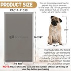 Pac11-11039 Large Dog Door Flap With Petsafe Freedom Dog Doors - 10 1 8  X 16   