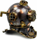18  Brass Antique Finish Deep Sea Us Navy Mark V Diving Scuba Divers Helmet Gift