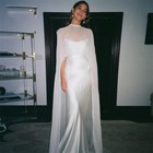 Chiffon Wedding Long Shawls White Ivory Jackets Bolero Women Bridal Cape Cloak