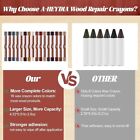 Wood Filler Sticks - 16 Colors Wood Repair Wax Crayons  Furniture Scratch