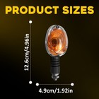 Pair Turn Signal Lights Clear Amber For Buell X1 1999-2002 Blast 2000-2010 M10