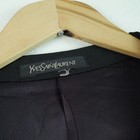 Yves Saint Laurent Mens Vintage Tuxedo Blazer Black Satin Peak Lapel 46s Jacket