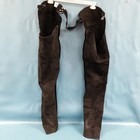 Whitman Black Suede Leather Made In Usa Caps Western   Motorcycle