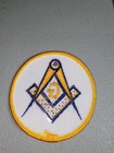 Masonic Embroidered Patch 3  Round Sew On Or Iron On Free Shipping