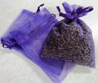Set Of 20 Lavender Sachets Made With Purple Organza Bags