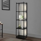 Display Shelf With Lights  5-tier Display Cases For Collectibles  Led Display 