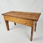Vintage Wooden Bench Stool Stepstool Cricket Entryway Primitive Farmhouse