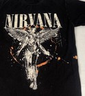 Nirvana In Utero Angel Splatter T-shirt Black Size Small Tee See Pictures Preown