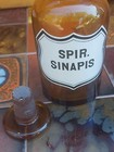 Glass Pharmacy Apothecary Bottle Antique Empty Sinapsis