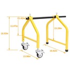 300 Lbs Wire Spool Rack Portable Cable Caddy Steel Fully Welded Rack Dispenser