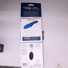 Copper Fit Zen Step Gel Foam Insoles Micro Massage Arch heel Support Blue black