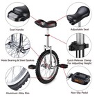 16 In Wheel Unicycle Skidproof Mountain Tire Cycling Sports Exercise Silver