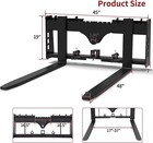 48  4000lbs Pallet Fork Frame W  48  Blades Attach For Skid Steer Tractor Heavy