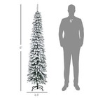 6  Unlit Snow-flocked Artificial Christmas Tree Holiday Decoration With 395 Tips