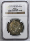 S11 - Germany Mecklenburg-schwerin 3 Mark 1915-a Ngc Ms-63 B  Unc  Silver Coin