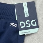 Dsg Girls M 10   12 Navy Mesh Shorts Mid Rise Striped Hem Performance Fit