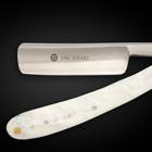 Professional Straight Edge Razor - High-gloss White Handle For Smooth Shave