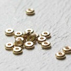 40 Pieces Solid Raw Brass Rondelle Spacer - 6x2mm  cw-4327c 