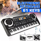 61 Key Digital Piano Electronic Keyboard Electric Piano Music W  Microphone Kids