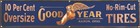 Vintage 1910s Goodyear  no-rim-cut  Tire Repro Banner  Garage Decor  Or Man Cave