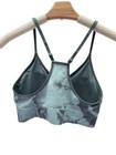 Victoria Secret Pink Active Sports Bra Size Med Green Tie Dye