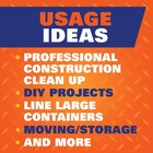 Heavy Duty Contractor Large Trash Bags Commercial Use  45 Gallon  20 Count