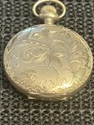 1907 Elgin Grade 295 Model 2 Gold Filled Ornate Floral Hunter Case 6s15j Runs