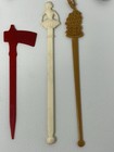 Vintage Drink Mixer  Swizzle Stick Lot  Tiki  Trader Vics  Jim Beam  Old Grandad
