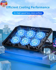 6-fan Cooler Laptop Cooling Pad Usb Stand Quiet Led Light Radiator Pc Notebook 