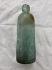 Antique Aqua C W Arnold South Bend Ind Hutchinson Soda Bottle Indiana Blob Top