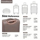 Travelhouse Softside 3 Piece Luggage Sets  4 Expandable 4 Piece  Khaki