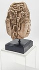 Buddha Head Sculpture On Stand Decor 8 5    Tall Stone On Wood