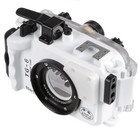 60m 195ft Underwater Waterproof Diving Case For Olympus Tg-6 Dslr Camera White