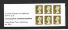 Gb 2009 6 X 1st Class Nvi Stamp Booklet Mb8 - Cylinder W5 Pw1