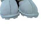 Womens Suede And Sherpa Slippers Sz 9 Gray Slip-on Indoor outdoor Members Mark