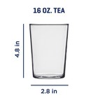Durable Drinking Glass 16 Oz Clear Tumbler Set Of 12 For Home Office Kitchen Us