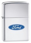 Zippo 250f 957 Ford Oval High Polish Chrome
