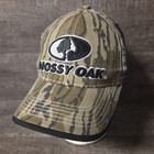 Mossy Oak Mesh Trucker Cap Snapback Osfm Black Trim Bottomland Camo