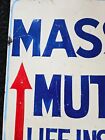 Astonishing Mass Mutual Life Insurance Co Tin Sign Historical Memorabilia