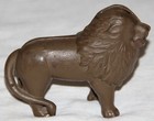 Vintage Antique Cast Iron Lion Coin Bank  Original Paint